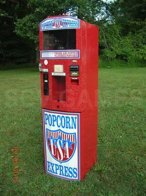 Coin-Op Hot Air Popcorn Vending Machine Image