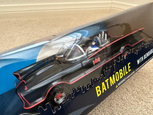 DC Comics Batmobile with Bendable Figures New in Box Image