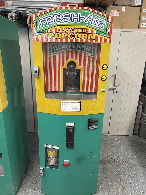 Fresh-Air Coin Operated Popcorn Machine