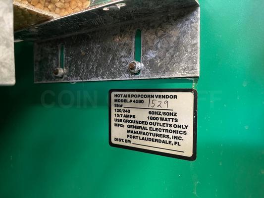 Fresh-Air Coin Operated Popcorn Machine Image