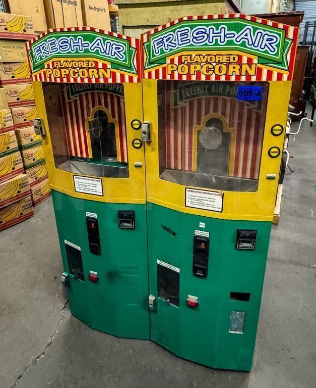 Fresh-Air Coin Operated Popcorn Machine