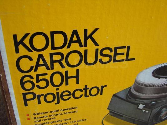 Kodak 650H Carousel Slide Projector with Extras Like New Image