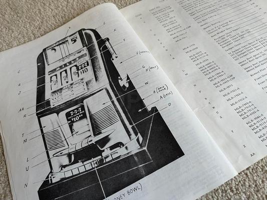 Mills Bell Slot Machine Parts and Service Manual Image