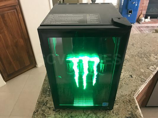 Monster Energy Mini Refrigerator with Stand Image