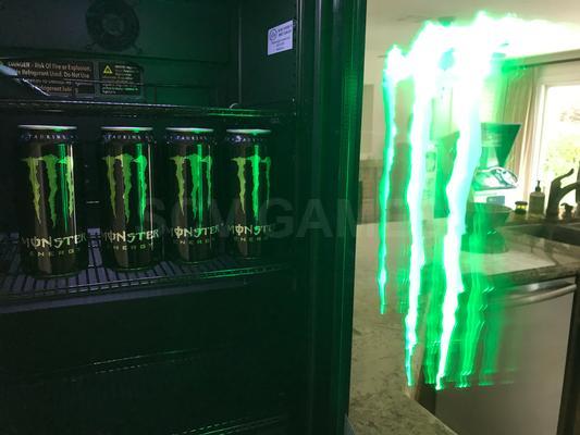 Monster Energy Mini Refrigerator with Stand Image