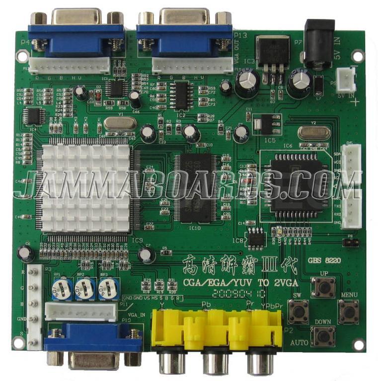 RGB/CGA/EGA/YUV to VGA Arcade HD Video Converter Board