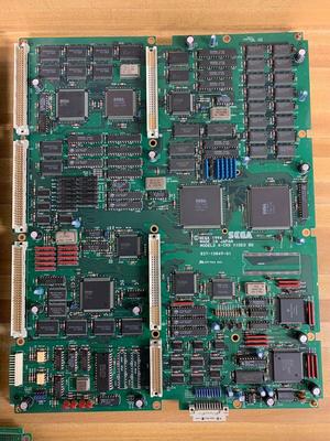 Sega Virtua Fighter 2 Rev. A 3 board set with Interface PCB Image