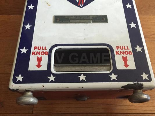 Vintage Hanging US Postage Stamp Machine with Uncle Sam Image