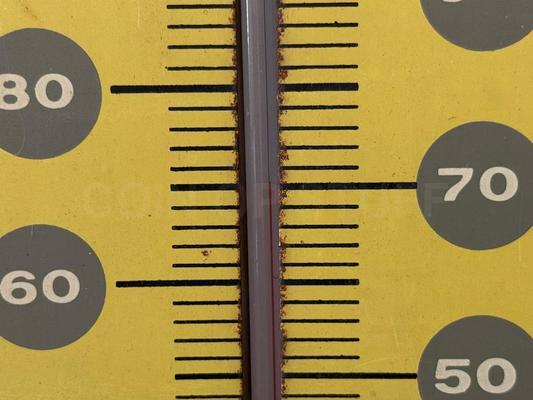 Vintage HAVE A PEPSI Embossed Thermometer Image