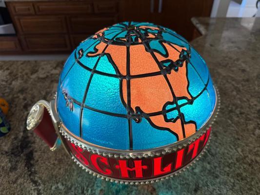 Vintage Schlitz Beer Motion Globe Bar Light Sign Image