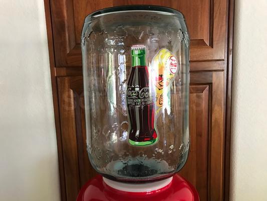 Vintage Sparkletts water cooler Restored with Coca-Cola Theme Image