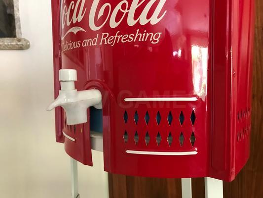 Vintage Sparkletts water cooler Restored with Coca-Cola Theme Image