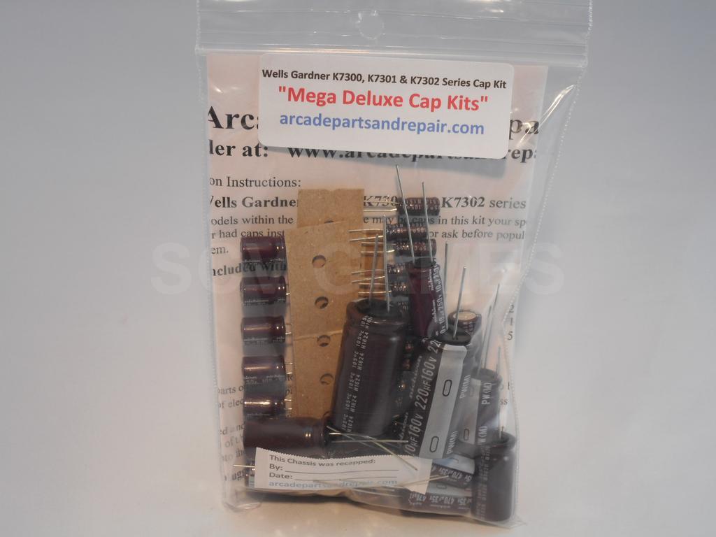 Wells Gardner K7300 Series Monitor Cap Kit 105C Nichicon